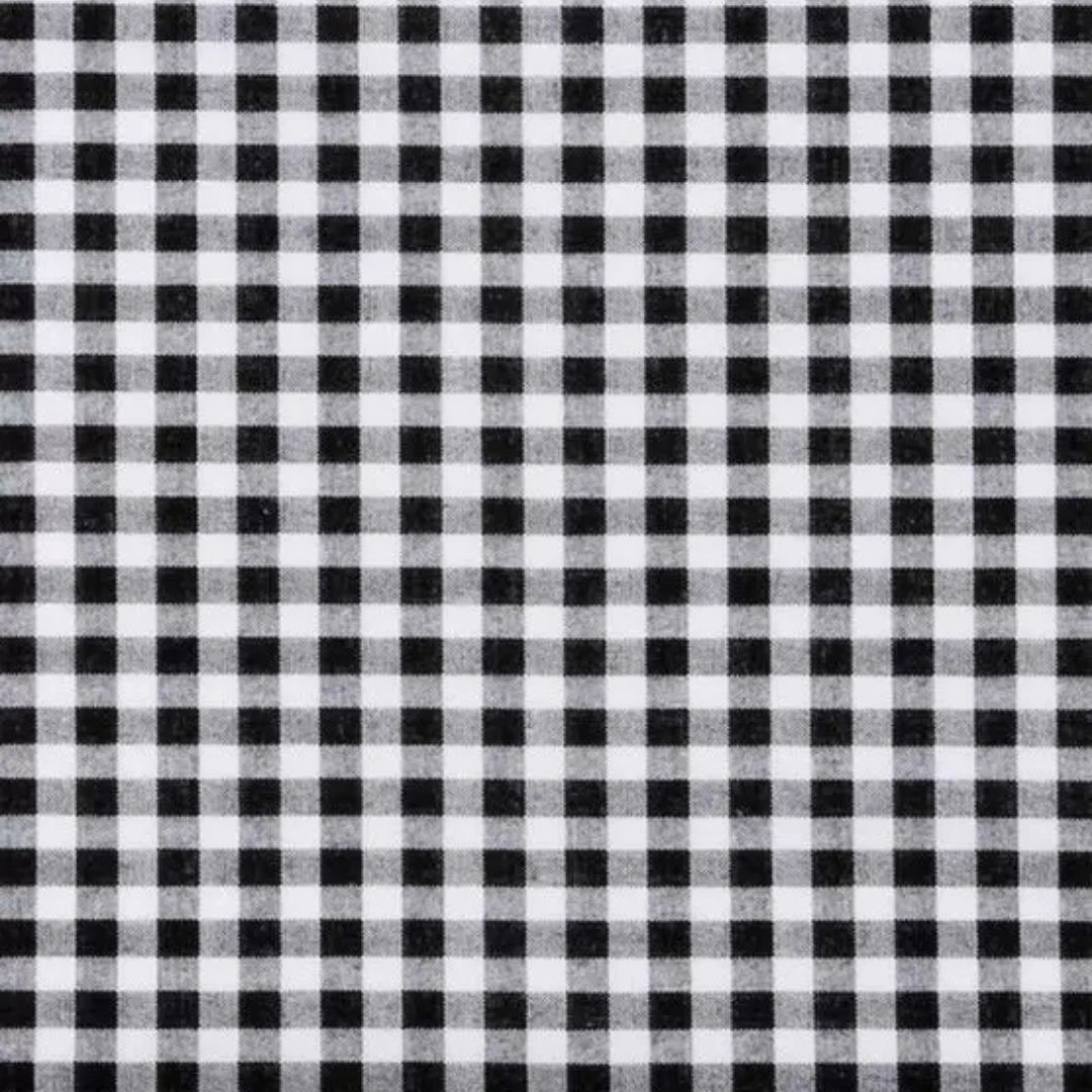 Black Gingham Basket Liner